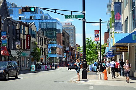 Spring Garden Road, the city's premier shopping district