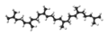 Tridimensia kemia strukturo de la skvaleno