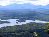 Upper St. Regis Lake from St. Regis Mountain, High Peaks beyond