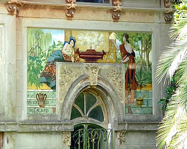 Frescos at the Thermal Baths in Livorno by Ernesto Bellandi