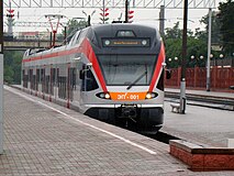 Stadler FLIRT vonat Minszkben