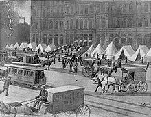 State Troops encamped outside the post office in Chicago State Troops encamped outside the post office in Chicago.jpg