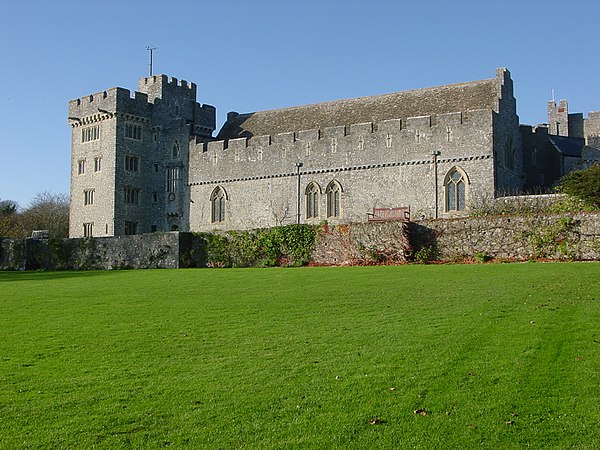 Middle Lawn at St Donat's Castle.