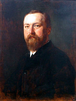 Stefan Schwartz arcképe, Heinrich von Angeli, olaj, vászon, 1891