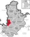 Lage der Gemeinde Stockheim im Landkreis Kronach
