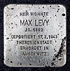 Stolperstein Ansbacher Str 76 (Schön) Max Levy.jpg