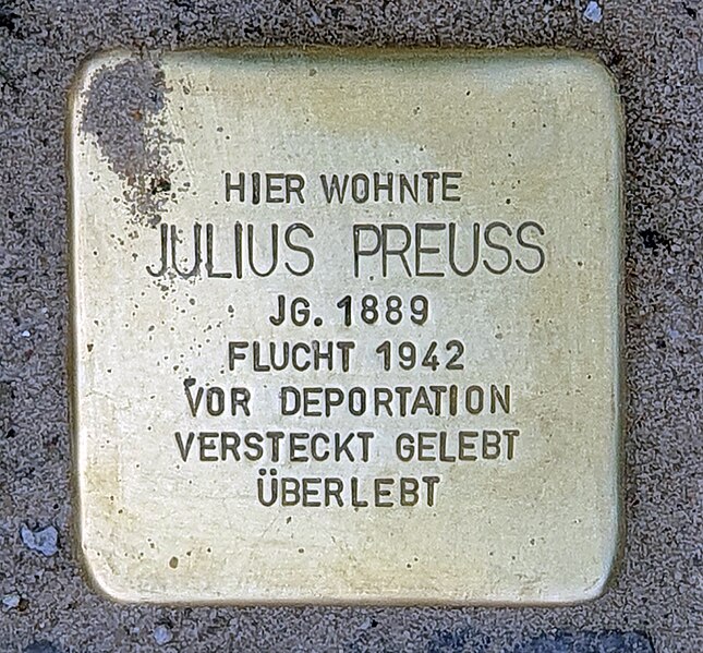 File:Stolperstein Georgenkirchstr 5 (Frhai) Julius Preuss.jpg