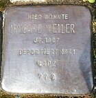 Stolperstein für Irmgard Weiler, Friedenberger Straße 12, Leverkusen