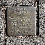 Stumbling block for Ludwig Rux, Anton-Saefkow-Weg 22, Zwickau (2) .JPG