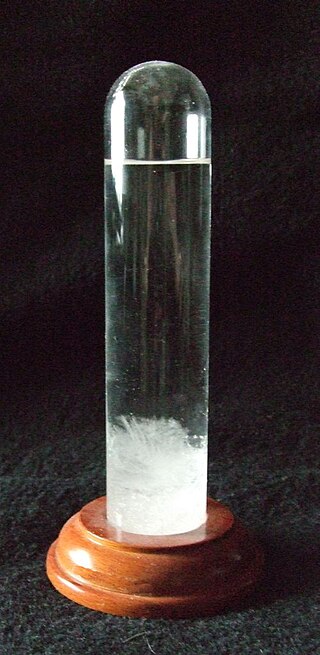 <span class="mw-page-title-main">Storm glass</span> Proposed meteorological instrument