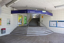 Access to platform from south-east corner of underpass