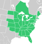 Symphyotrichum urophyllum distribution map