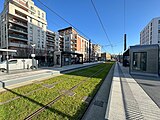 La station "Evry-Courcouronnes - Centre Ville - Université" de la ligne 12 Express du tramway d'Île-de-France