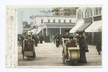 Boardwalk wheelchairs, early 20th century The Boardwalk, Atlantic City, N. J (NYPL b12647398-66712).tiff