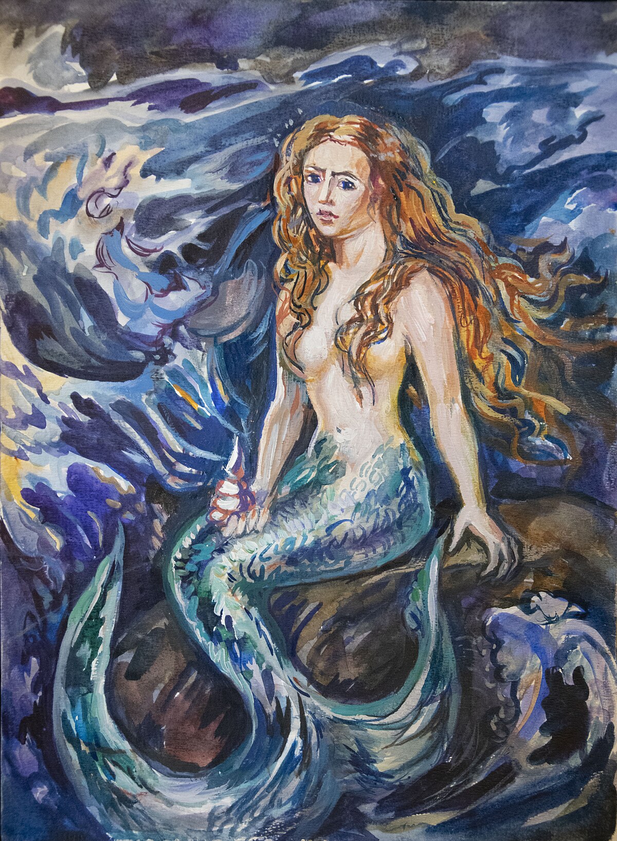 ꯐꯥꯏꯜ:The Little Mermaid - Painting By Elena Ringo.Jpg - ꯋꯤꯀꯤꯄꯦꯗꯤꯌꯥ