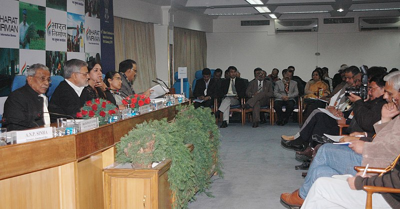 File:The Union Minister for Rural Development and Panchayati Raj, Dr. C.P. Joshi addressing at the inauguration of the 10th Editors’ Conference on Social Sector Issues-2010, in New Delhi on January 18, 2010 (2).jpg