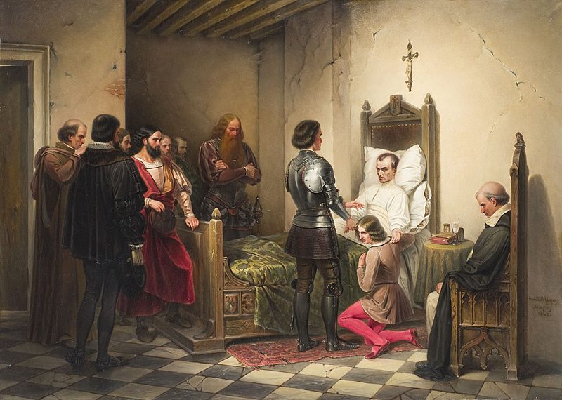 File:The death of Niccolò Machiavelli (1848), by Cesare Dell'Acqua.jpg