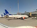 Three times SAS at Oslo Airport, Gardermoen.jpg
