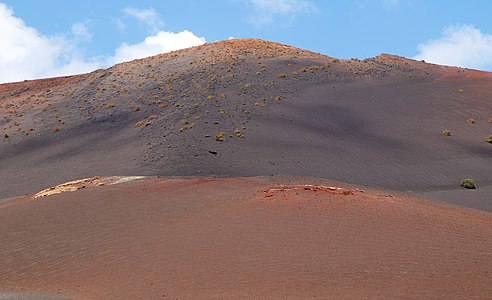 South side of the Montaña de Timanfaya, Timanfaya National Park Lanzarote