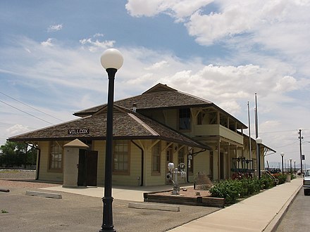 The former Willcox Southern Pacific Railroad Depot, now City Hall