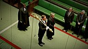 Revd Preb Hudson-Wilkin processing in Parliament when Chaplain to Speaker Bercow UK Commons Chamber 2012.jpg