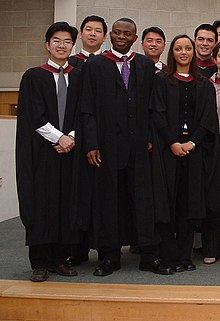 Master's gown. Note the amendment at the bottom of the sleeves. UOB Masters gown.jpg