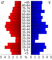 Bevolkingspiramide Adams County