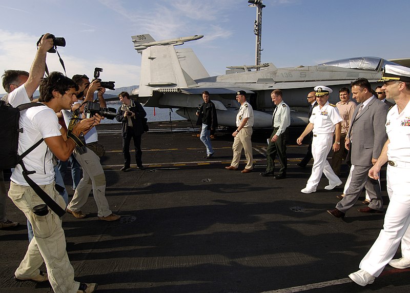 File:US Navy 050517-N-9742R-018 Croatian Minister of Defense, Berislav Roncevic tours the flight deck of the nuclear-powered aircraft carrier USS Enterprise (CVN 65).jpg