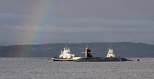 US Navy 120121-N-GU530-007 A rainbow appears off the bow of the Ohio-class ballistic-missile submarine USS Henry M. Jackson (SSBN 730) as it return.jpg