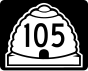 Markierung der Route 105