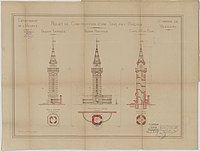 Projècte de torre del relòtge de Valergas