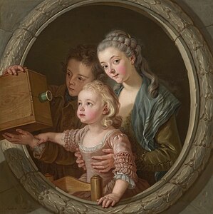 La Lanterne magique (1764), Washington National Gallery.
