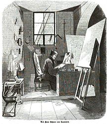 Der Künstler in der Leipziger Kunstakademie (Quelle: Wikimedia)