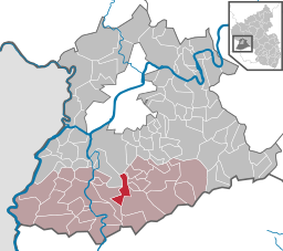 Läget för Vierherrenborn i Trier-Saarburg