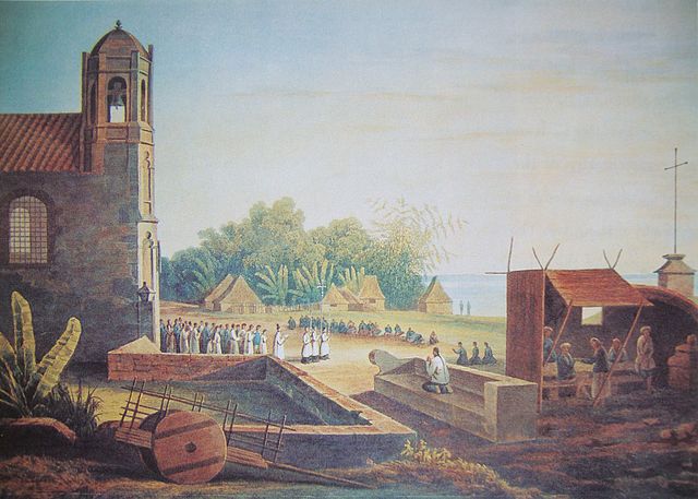 View of Malate Church in 1831