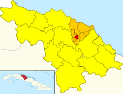 Encrucijada Norte (red) in Encrucijada (orange) in Villa Clara (yellow)