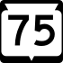 State Trunk Highway 75 marker