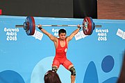 Deutsch: Gewichtheben bei den Olympischen Jugendspielen 2018; Tag 2, 10. Oktober 2018; Jungen 62 kg English: Weightlifting at the 2018 Summer Youth Olympics at 8 October 2018 – Boys' 62 kg