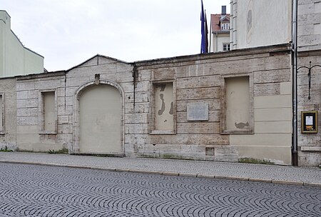 Weimar Mauer anstelle des Bachhauses
