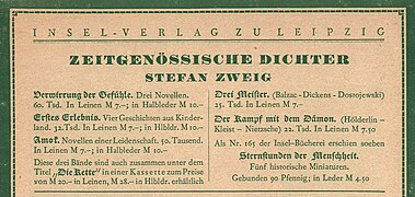 Werbung des Insel Verlags 1927 für Stefan Zweig IB 165-2 als Novität.jpg