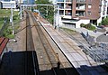 Wickham railway station down platform extension viewed from footbridge