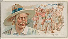 Allen & Ginter Cigarettes MET DP835026.jpg Pirates of the Spanish Main serisinden (N19) William Fly, Lashing a Prisoner.jpg