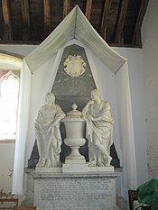 The Powlett monument (1746) by J.M. Rysbrack William Powlett monument, West Grinstead.jpg