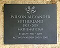 Thumbnail for File:Wilson Sutherland plaque.jpg