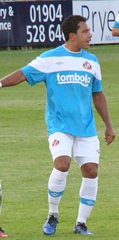Richardson playing for Sunderland in 2011 YCFC vs SAFC richardson.jpg