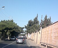 Улица Сергея Есенина в Мардакяне (Баку, Азербайджан)