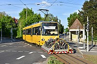 Tramvia de cremallera de Stuttgart.