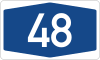 Zeichen 405 - Nummernschild für Autobahnen, StVO 1992.svg