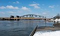 Oude IJsselbrug in de winter