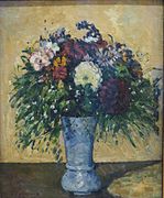 Blumenstrauß in blauer Vase von Paul Cézanne (um 1877)